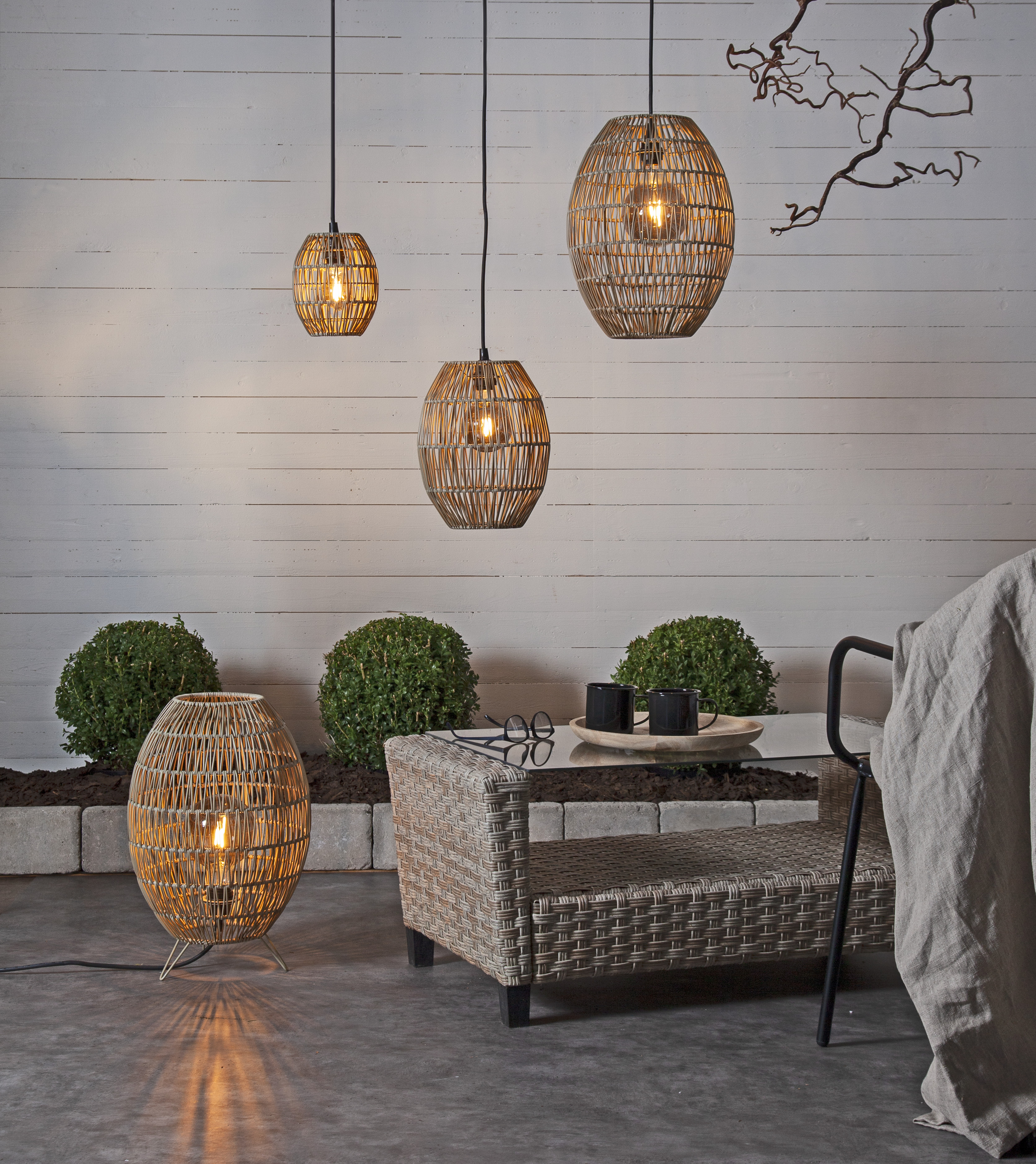 Lampshade - Synthetic rattan - 18x15 cm - 15