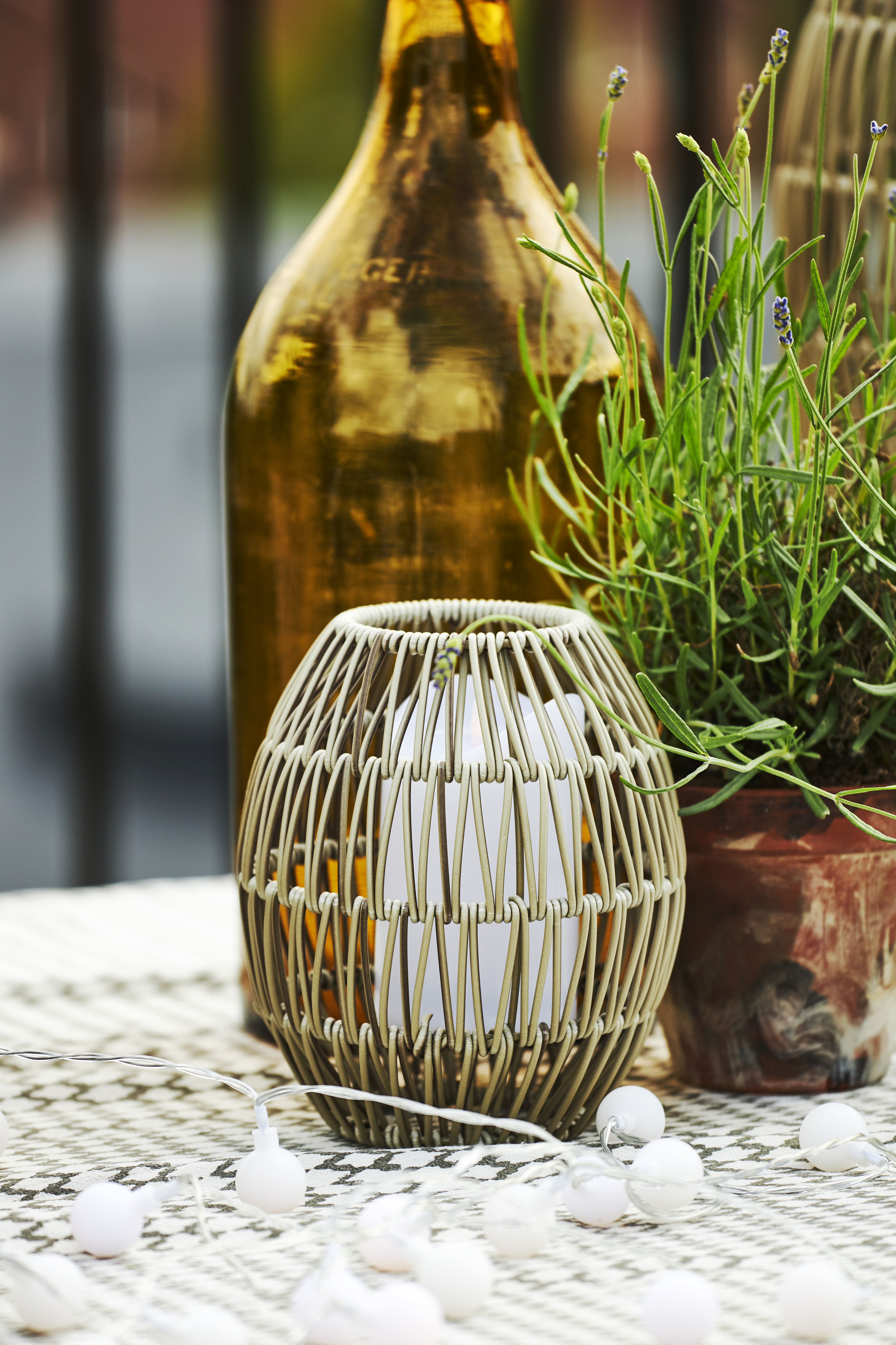 Lampshade - Synthetic rattan - 18x15 cm - 7