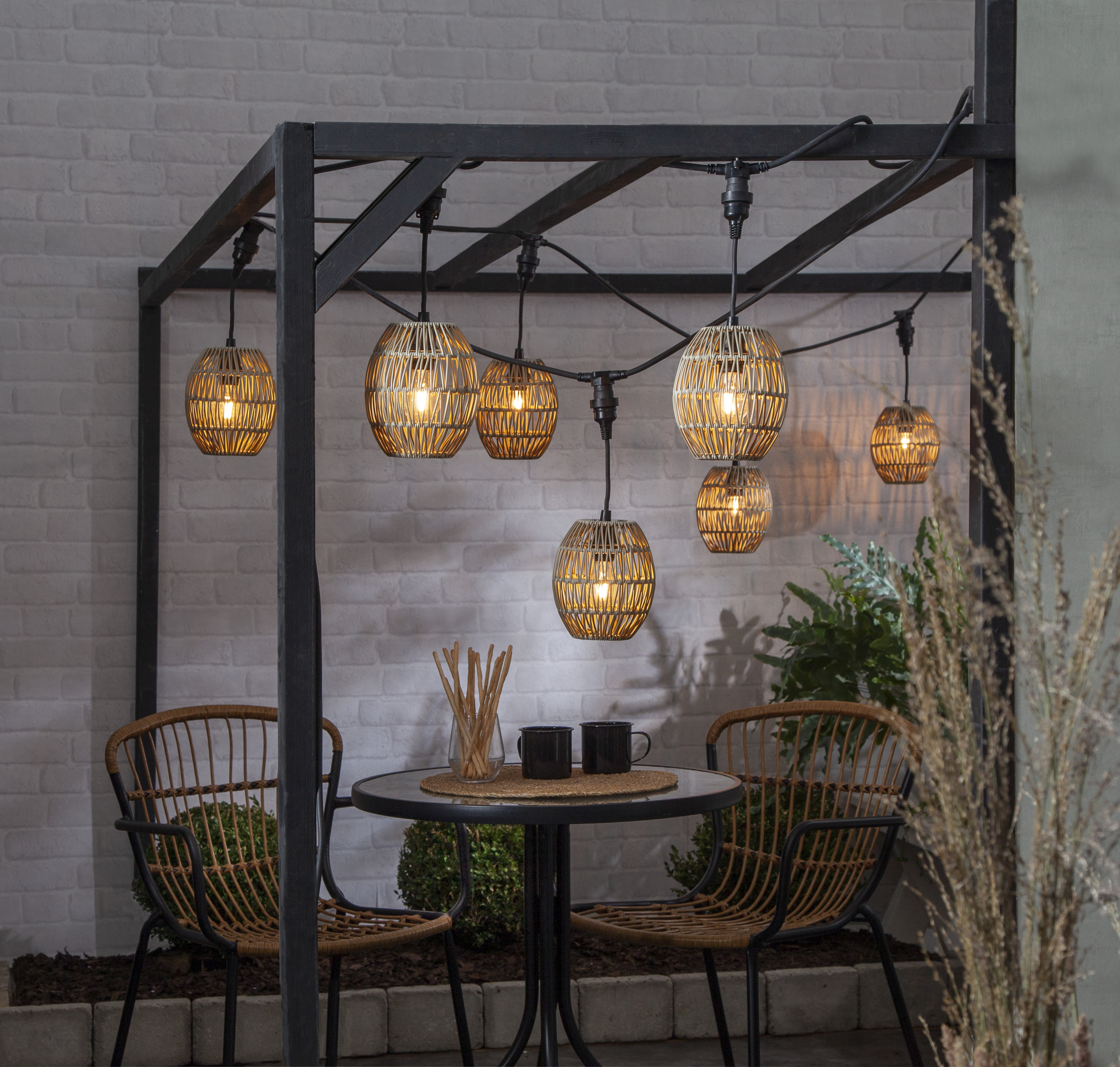 Lampshade - Synthetic rattan - 18x15 cm - 2