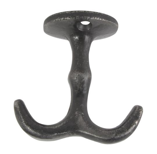 Wall hook - Hook - Clothes hanger - Anchor hook - Dark grey - 2