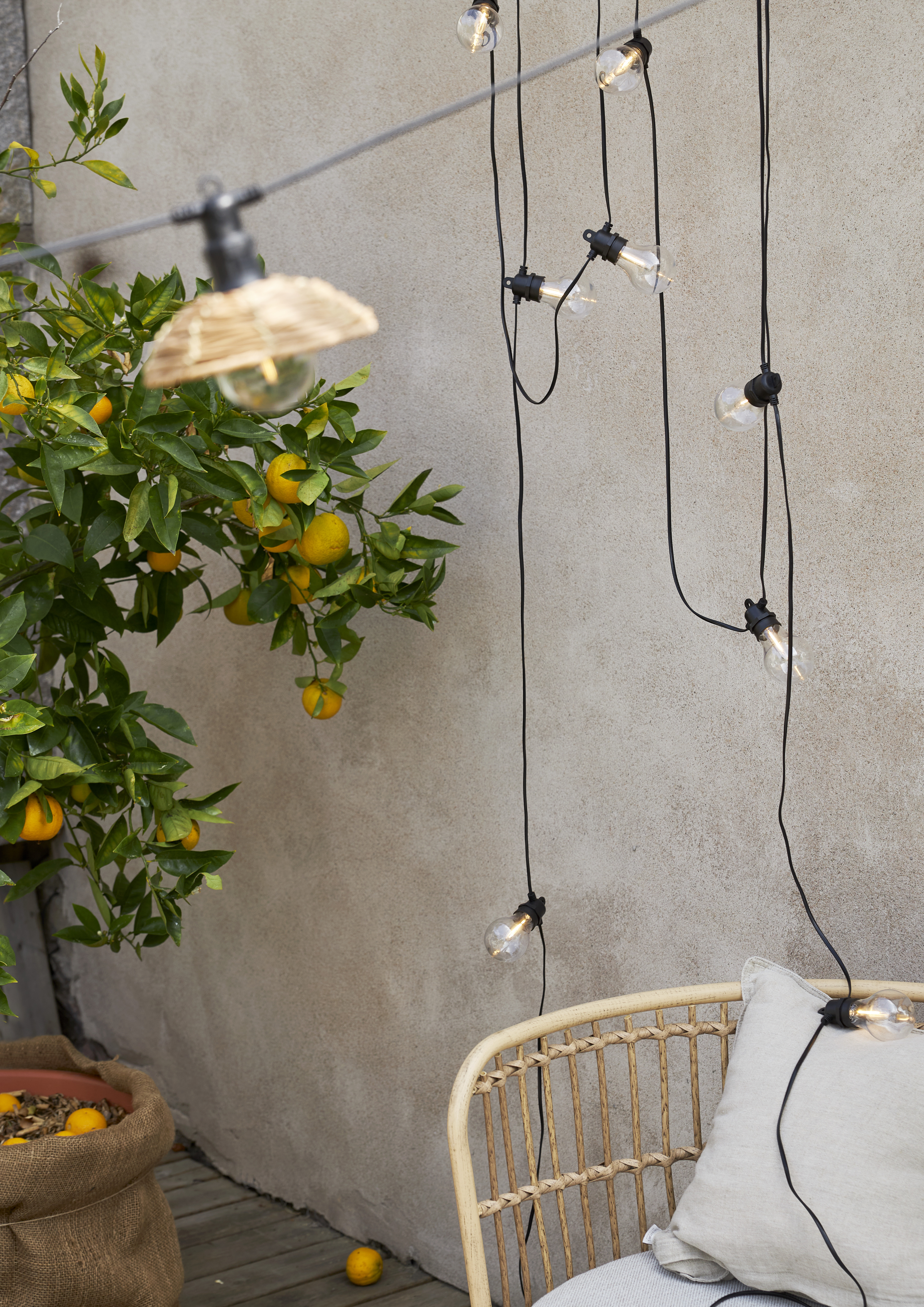 Ljusslinga med glödlampor Led 13,5 meter VitVitareVitast