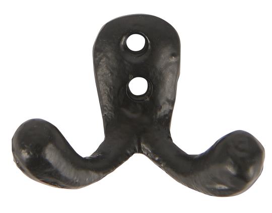 Väggkrok - Krok - Klädhängare - Järn - Antiksvart - 2