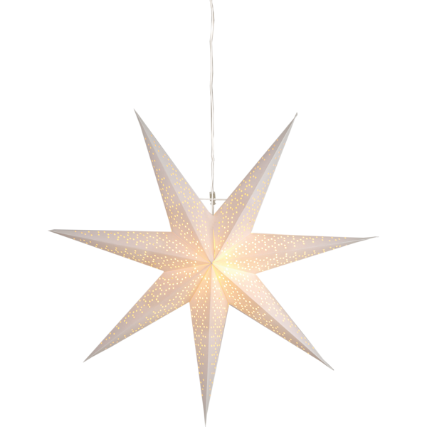 Pappersstjärna - Adventsstjärna - Vit - 70x70 cm - 2