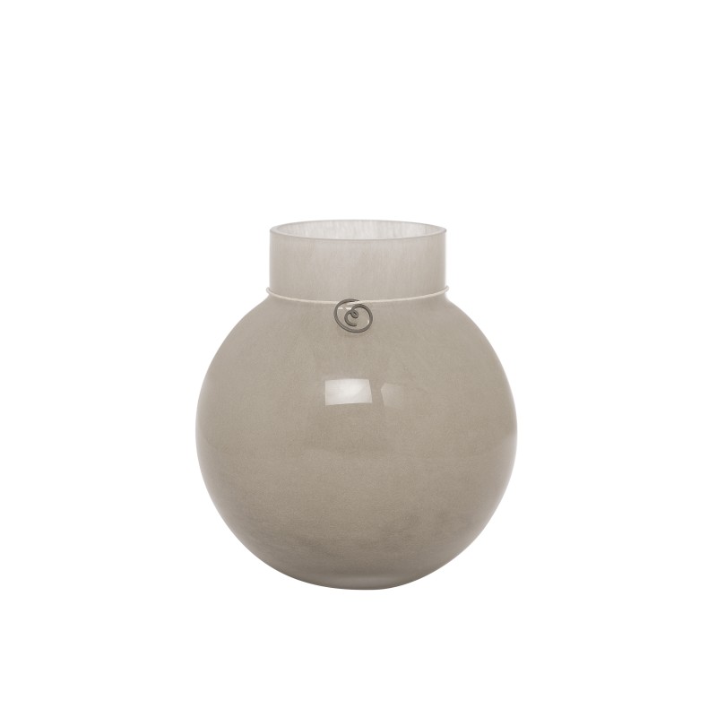 Ernst - Vas - Glasvas - Beige - 13x14 cm - 4