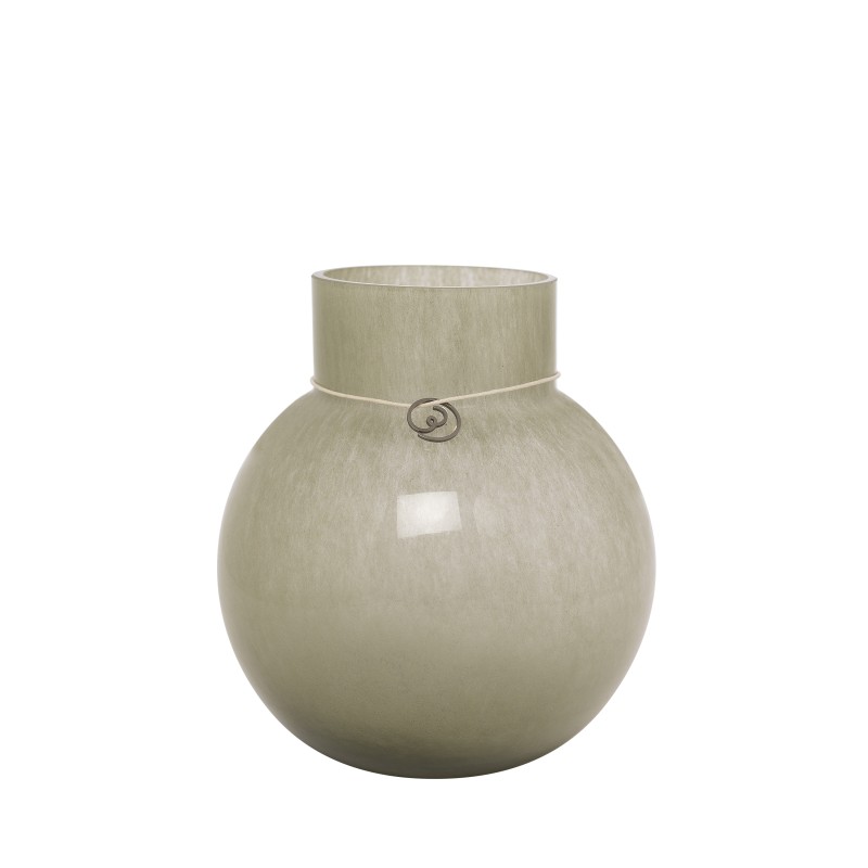 Ernst - Vase - Glass vase - Green - 13x14 cm - 4