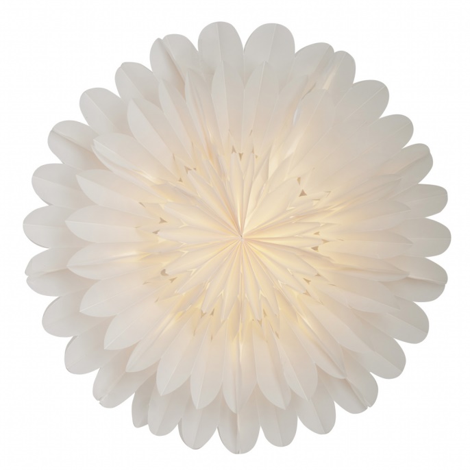Adventsstjärna - Stjärna Lotus - 60 cm - Vit - Watt & Veke - 5