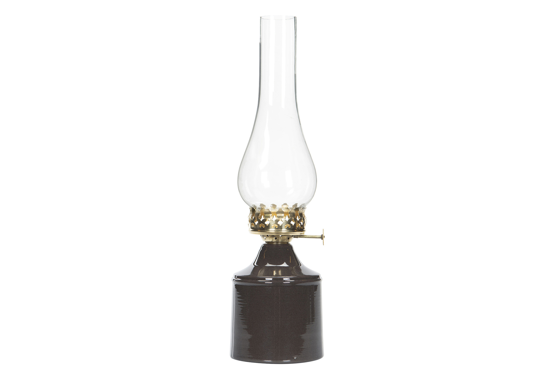 Lantern - Candlestick - Lantern - Enamel - Chocolate - 35 cm - 4