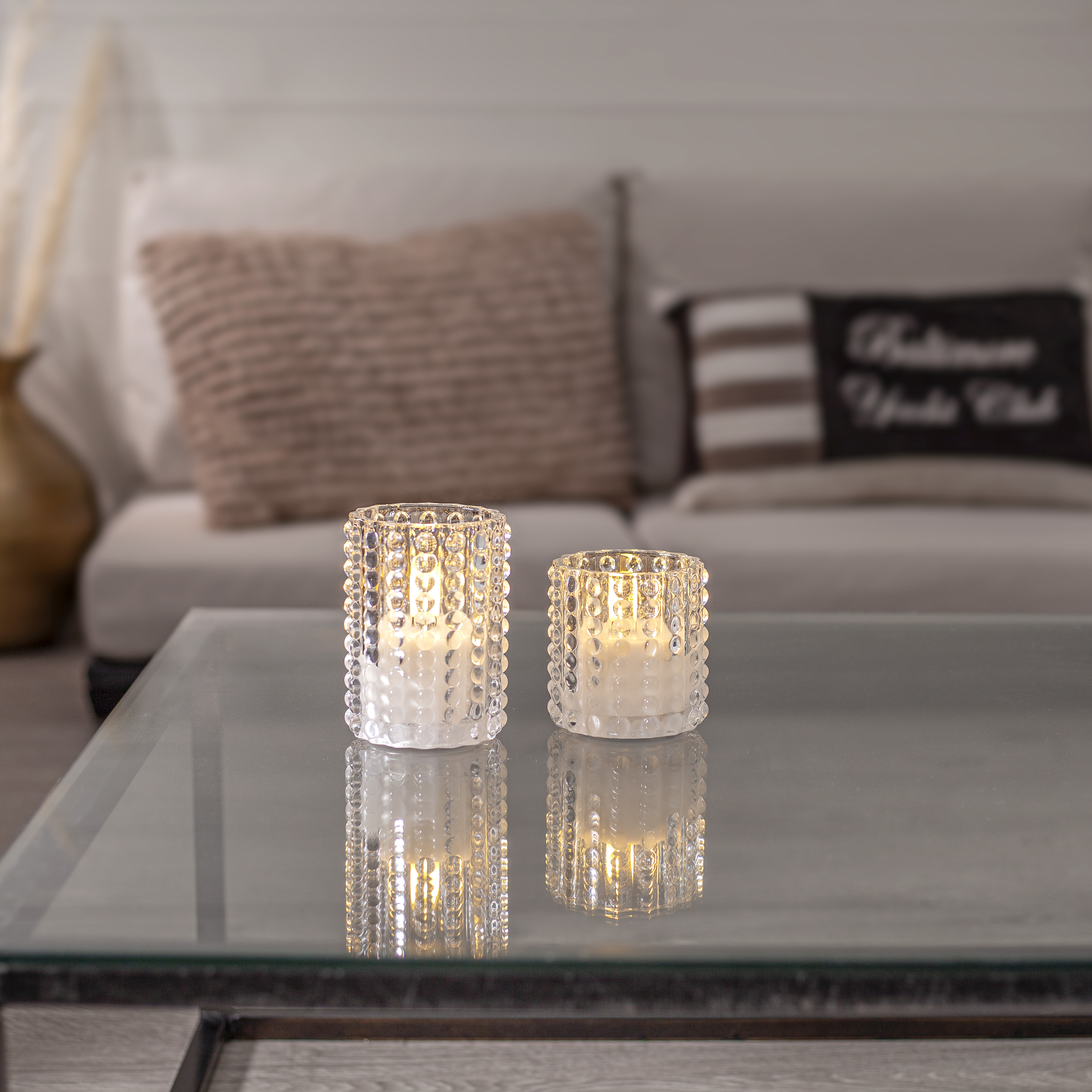 LED light - Battery light - Lantern - Clear - 10x9 cm - 2