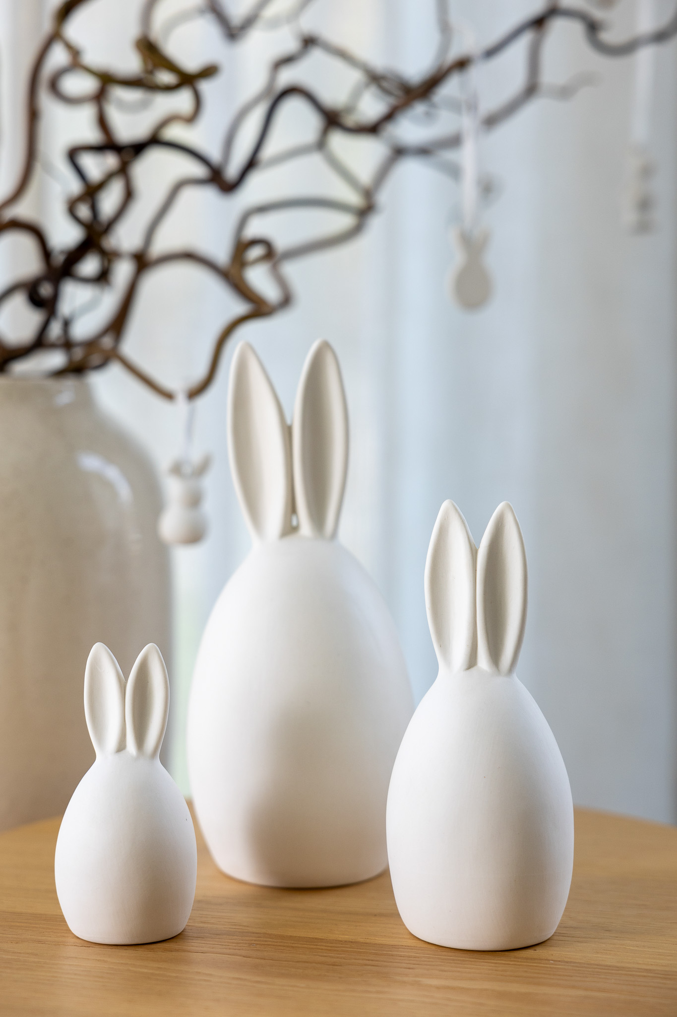 Emma - Rabbit - Hare - Easter decoration - White Decoration - Large - 3