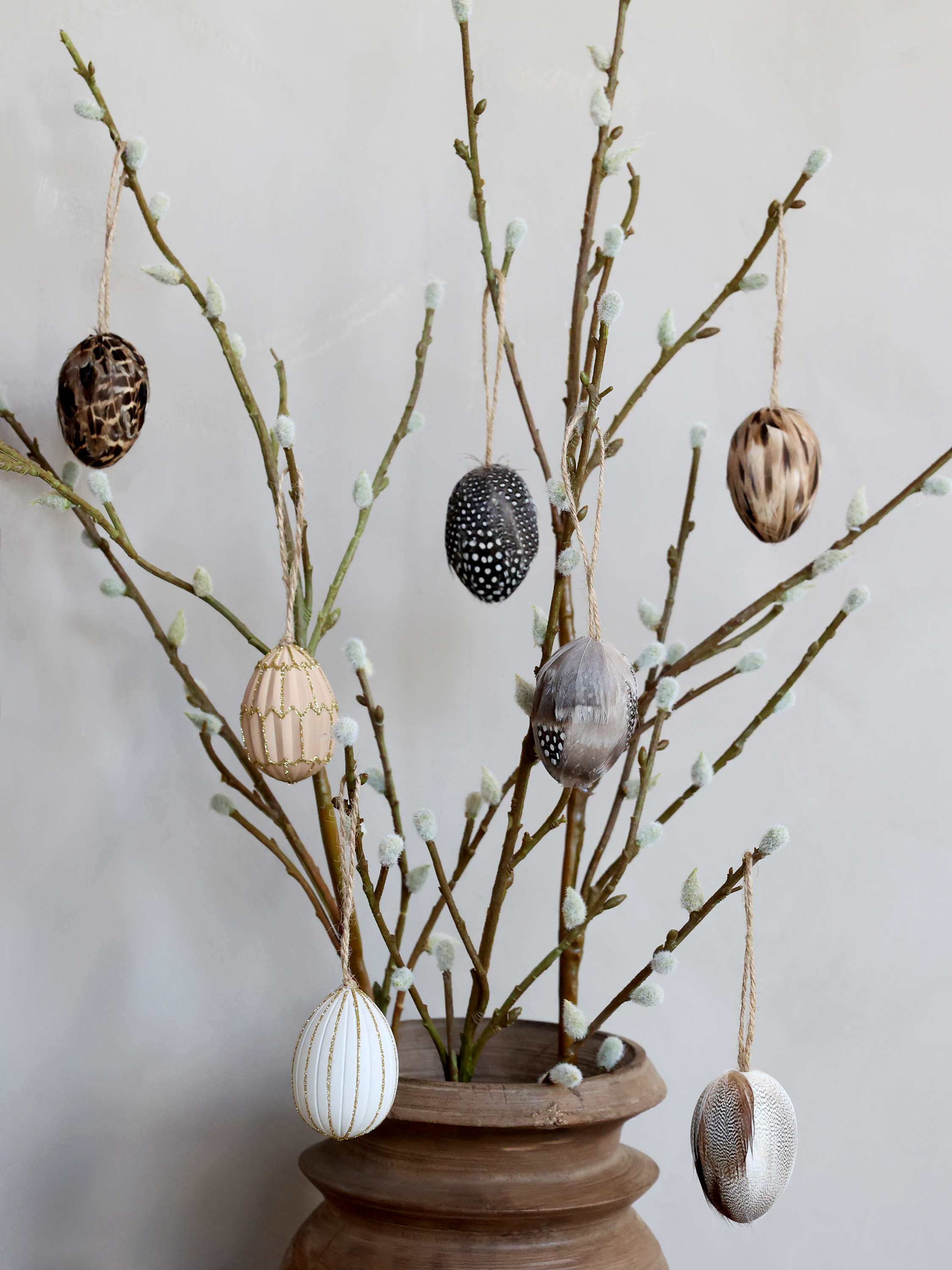 Sparkling Easter Egg - Egg - For Easter Decorations - Hanging Decoration - Cream - 2