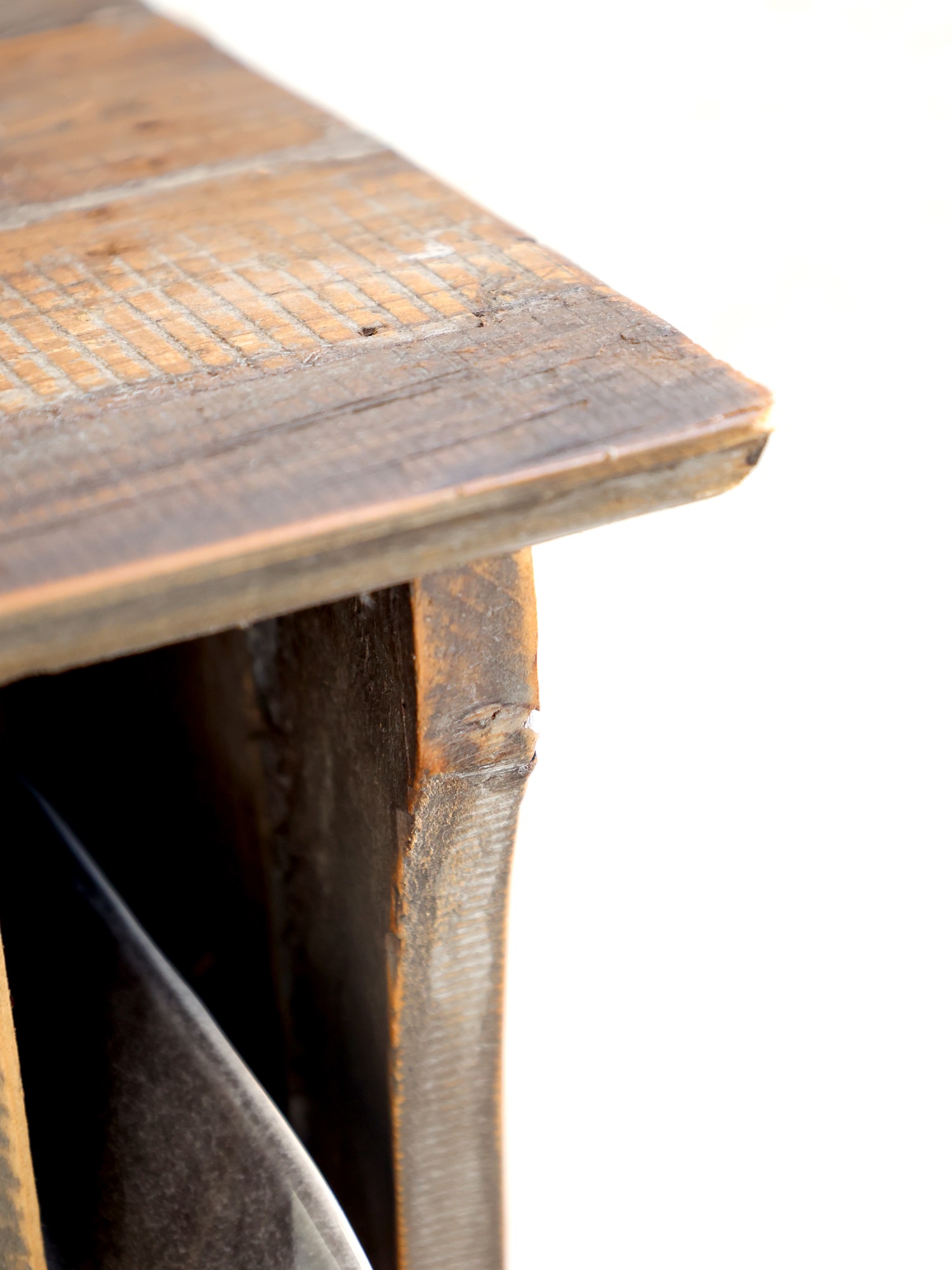 Plate rack - Shelf - Wall shelf - Recycled wood - 55x80x20 cm - 2