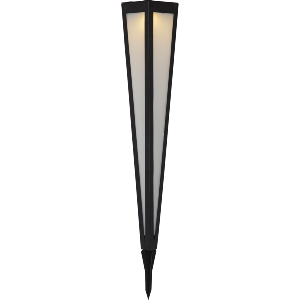 Solar bollard - Pyramid - Black - 61x10 cm - 2