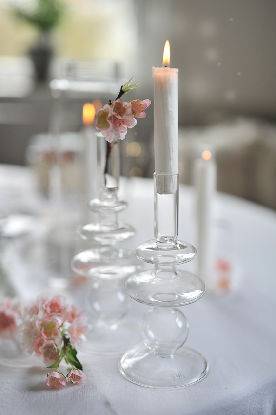 Glass vase - Candlestick - Vase - Edith - 24 cm - 2