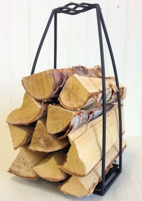 Wood rack - Wood shelf - Wrought iron - 49 cm - 2