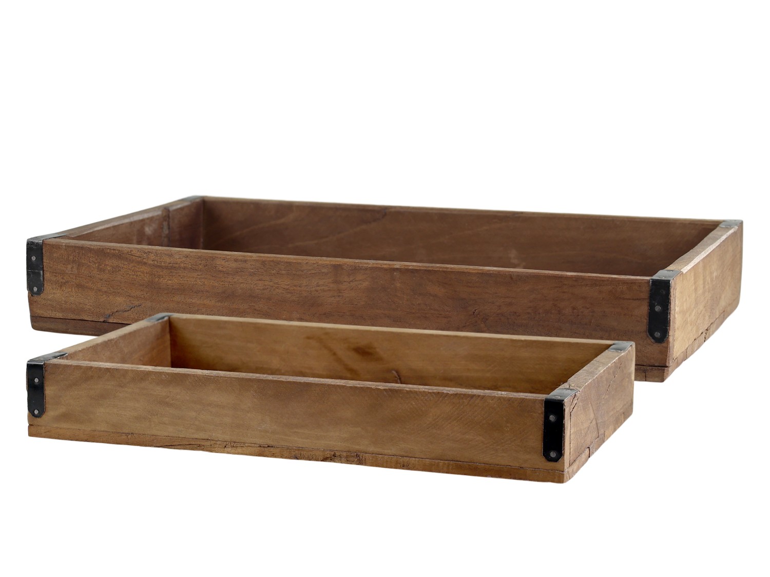 Trälådor - Trälåda med beslag - 2-pack  - 3