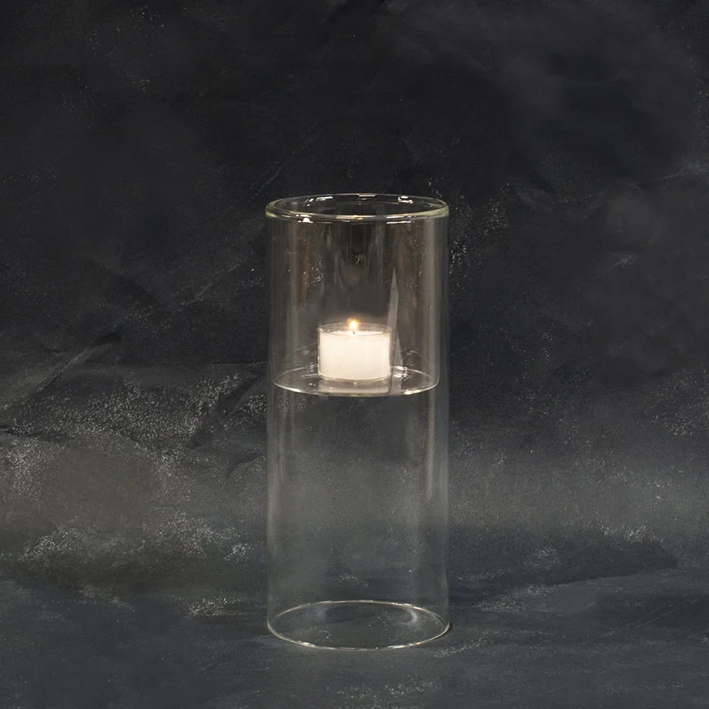Ljuslykta - Glaslykta - Lykta - Lucy - Medium - 22,5x10 cm - 2