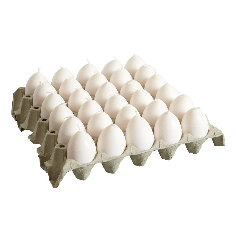 Ljus - Äggljus - Hönsägg med gula - Vit - 6 cm - 13