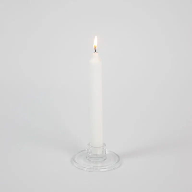 Ljushållare - Ljusstake - Lyktinsats - Glas - Rund - Kronljus - 2