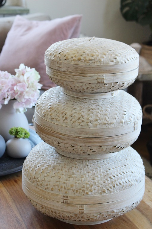 BASKET WITH LID ROUND MEDIUM - 5