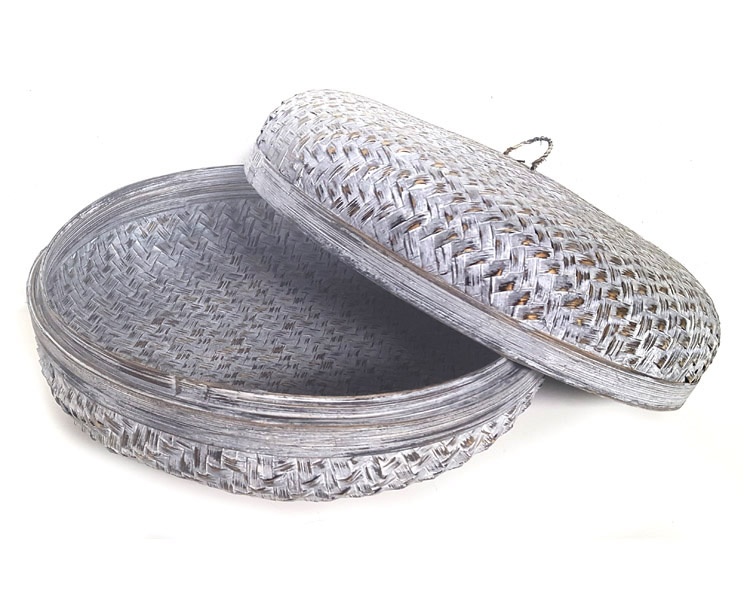 BASKET WITH LID ROUND MEDIUM - 9
