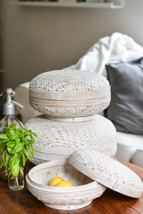 BASKET WITH LID ROUND MEDIUM - 4