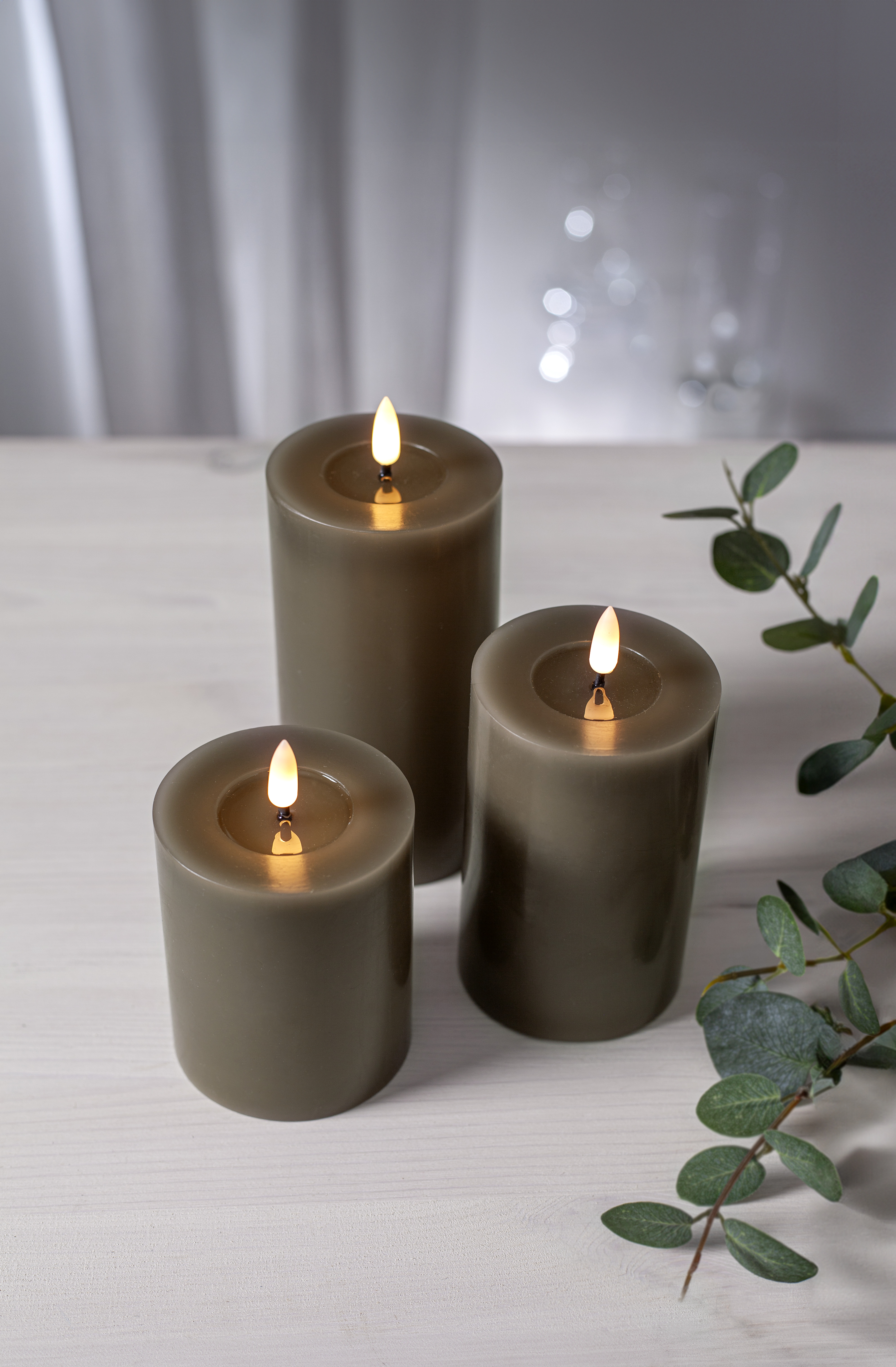 Batteriljus med timer  - Led - Flow - Mullvad - 15 cm - 4