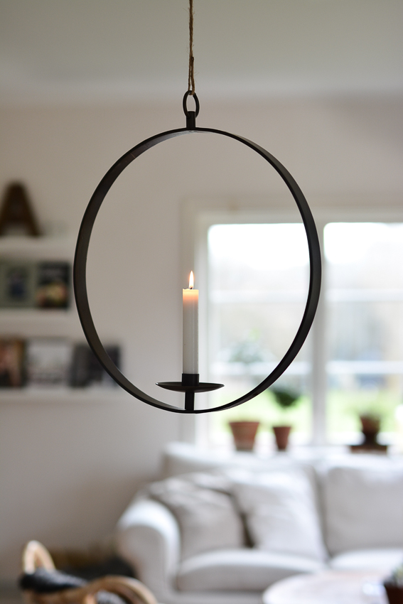 RUSTIC CANDLE RING Ø 41 CM - WROUGHT IRON - 6