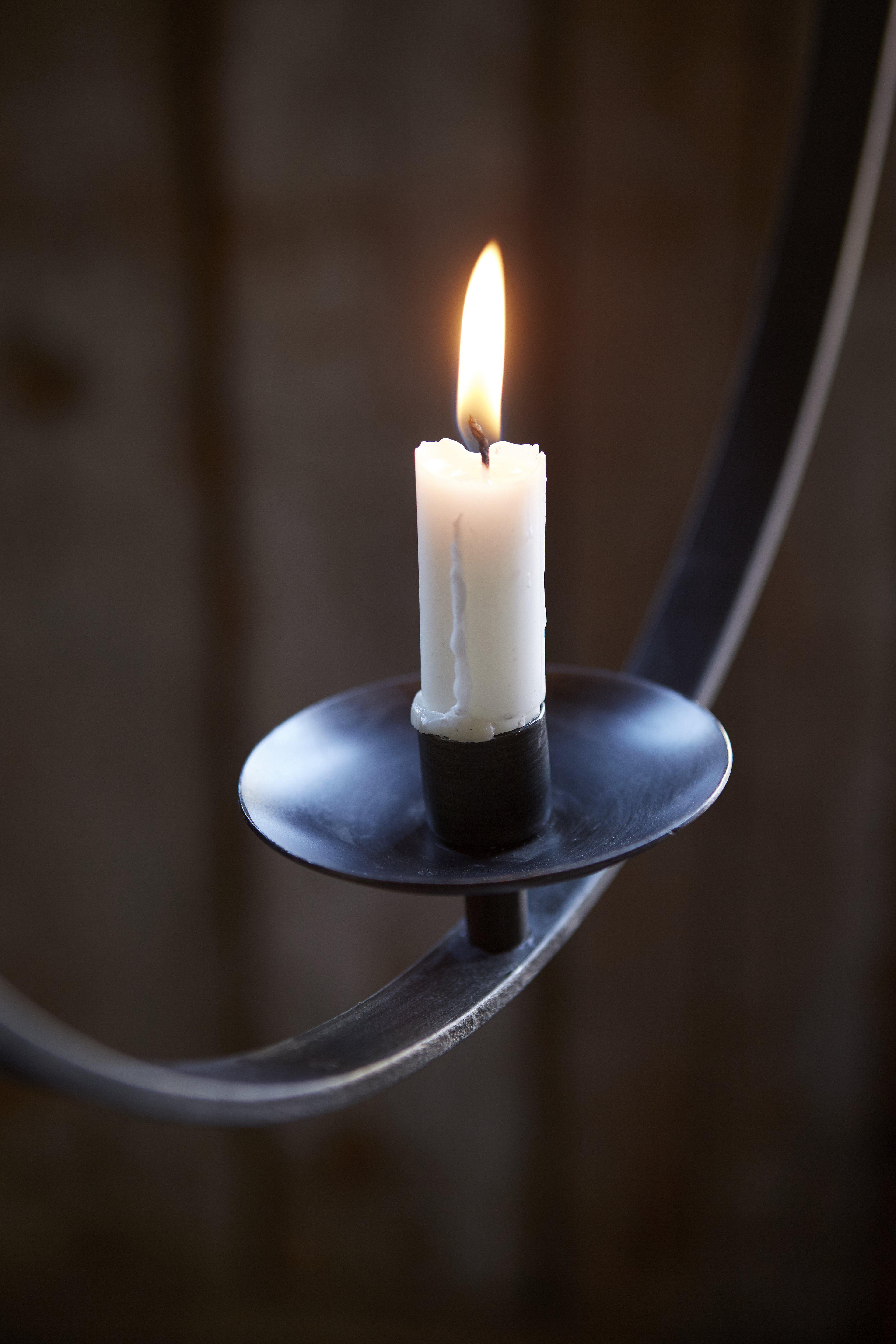RUSTIC CANDLE RING Ø 41 CM - WROUGHT IRON - 3