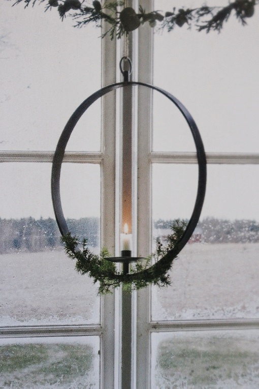 RUSTIC CANDLE RING Ø 41 CM - WROUGHT IRON - 7