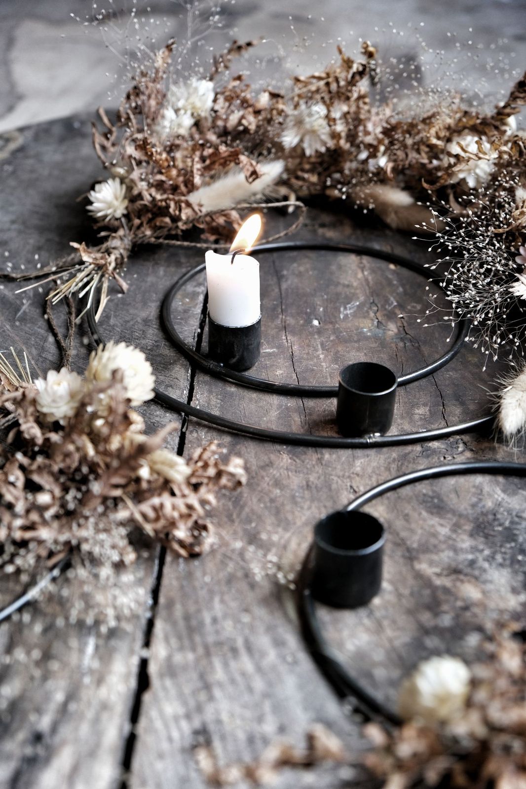 Candlestick - Candle ring for crown candles - 25 cm - 4