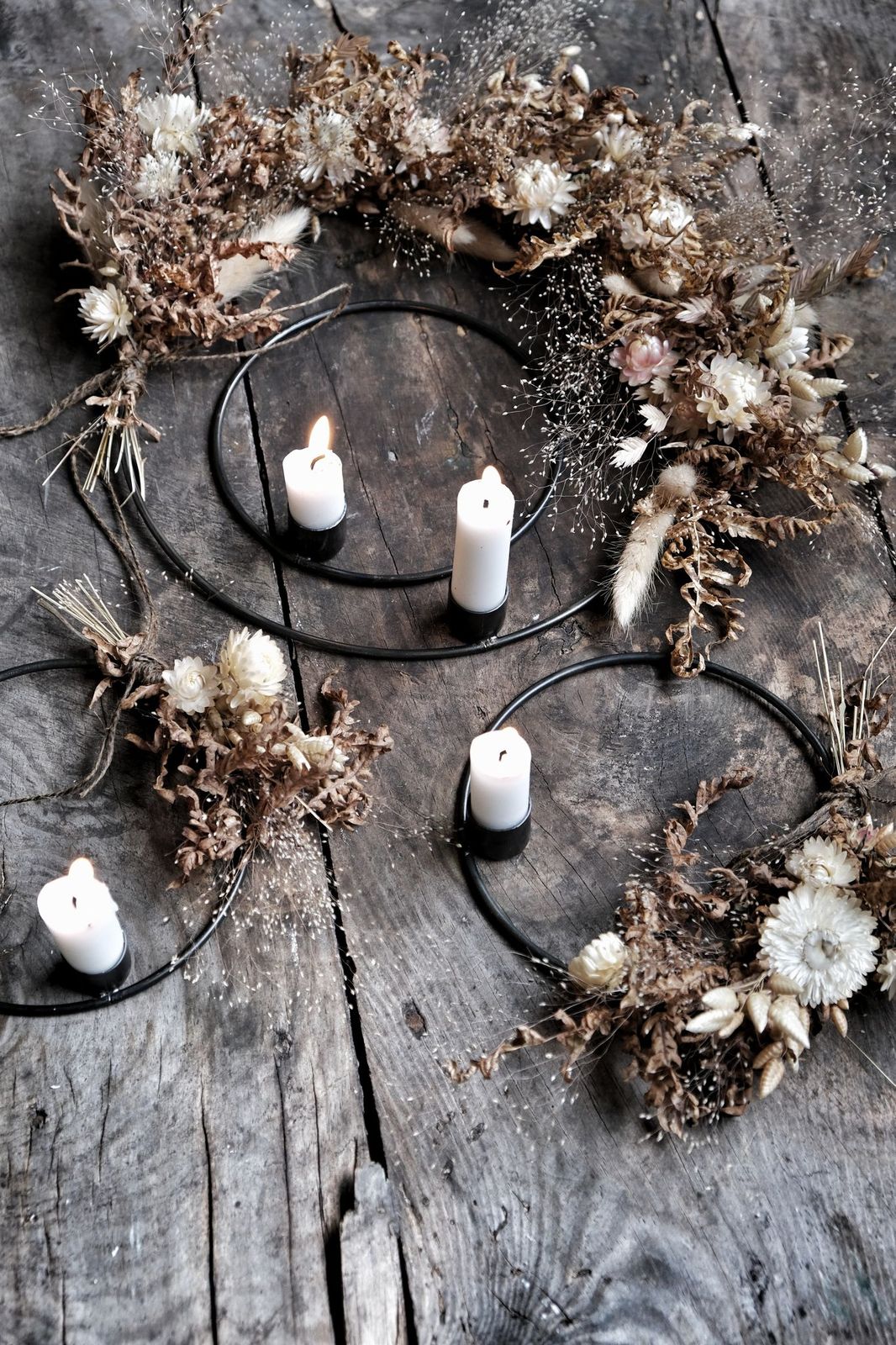 Candlestick - Candle ring for crown candles - 25 cm - 10