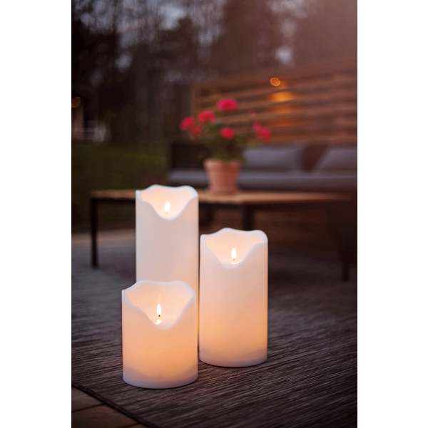 LED Blockljus Grand - Vit - 40x16 cm - 7