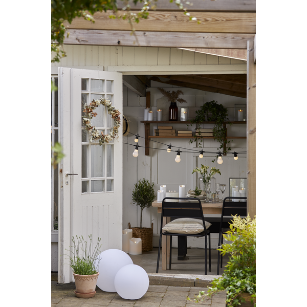 LED Blockljus Grand - Vit - 40x16 cm - 9