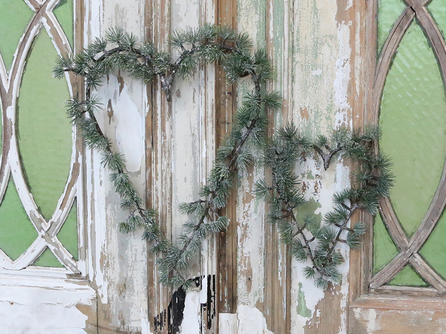 Fir wreath - Heart wreath - 49x34 cm - 2