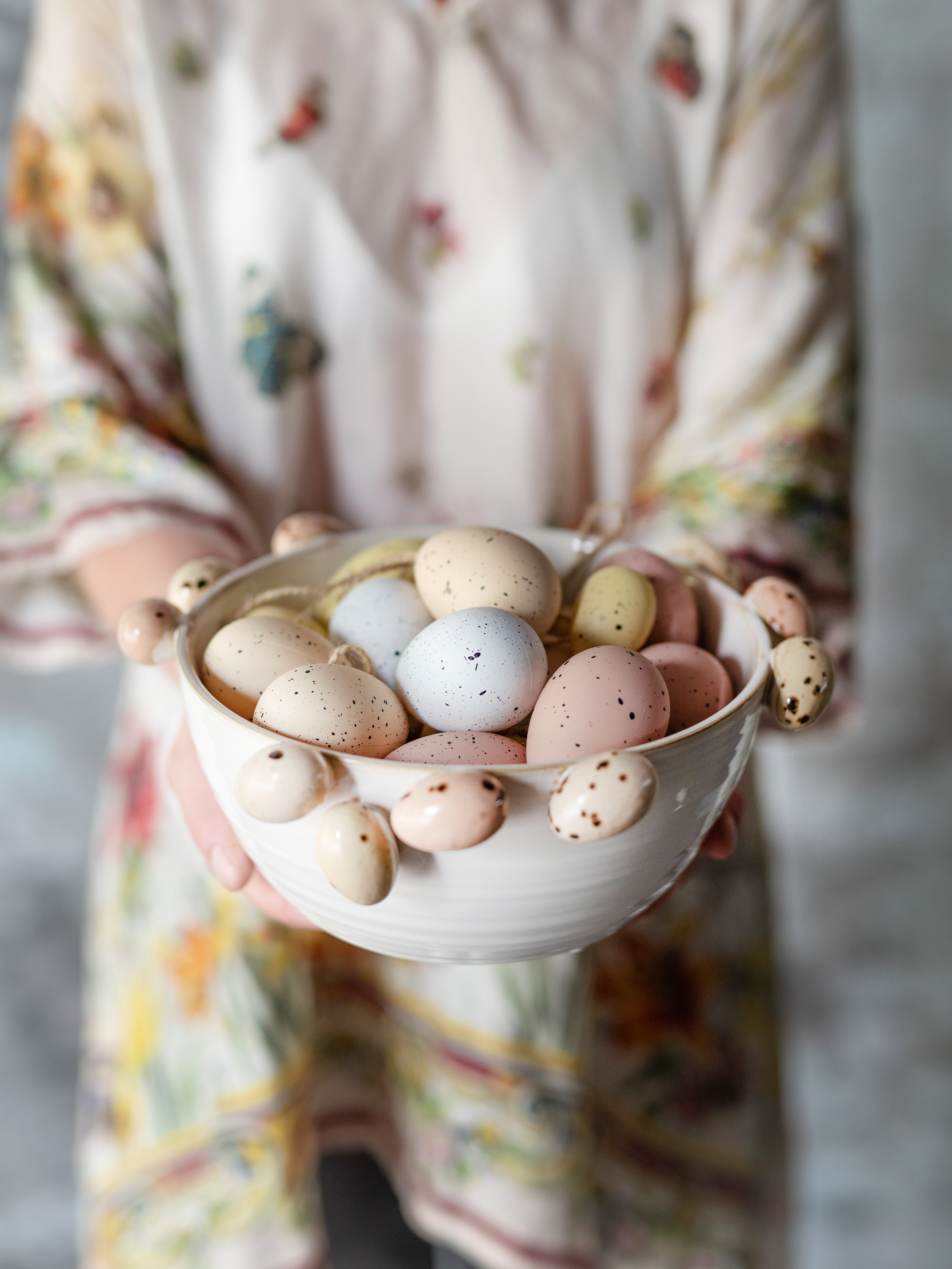 Ägg med hänge - Påskägg - Latte - 6x4 cm - 1 styck - 4
