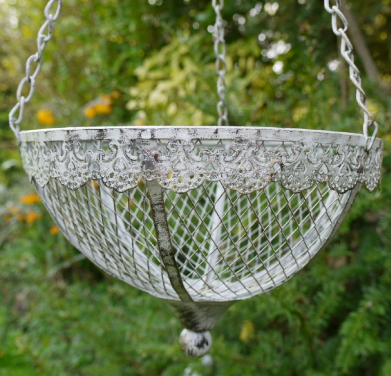 Hanging basket - Hanging basket - Pot - Metal - 4