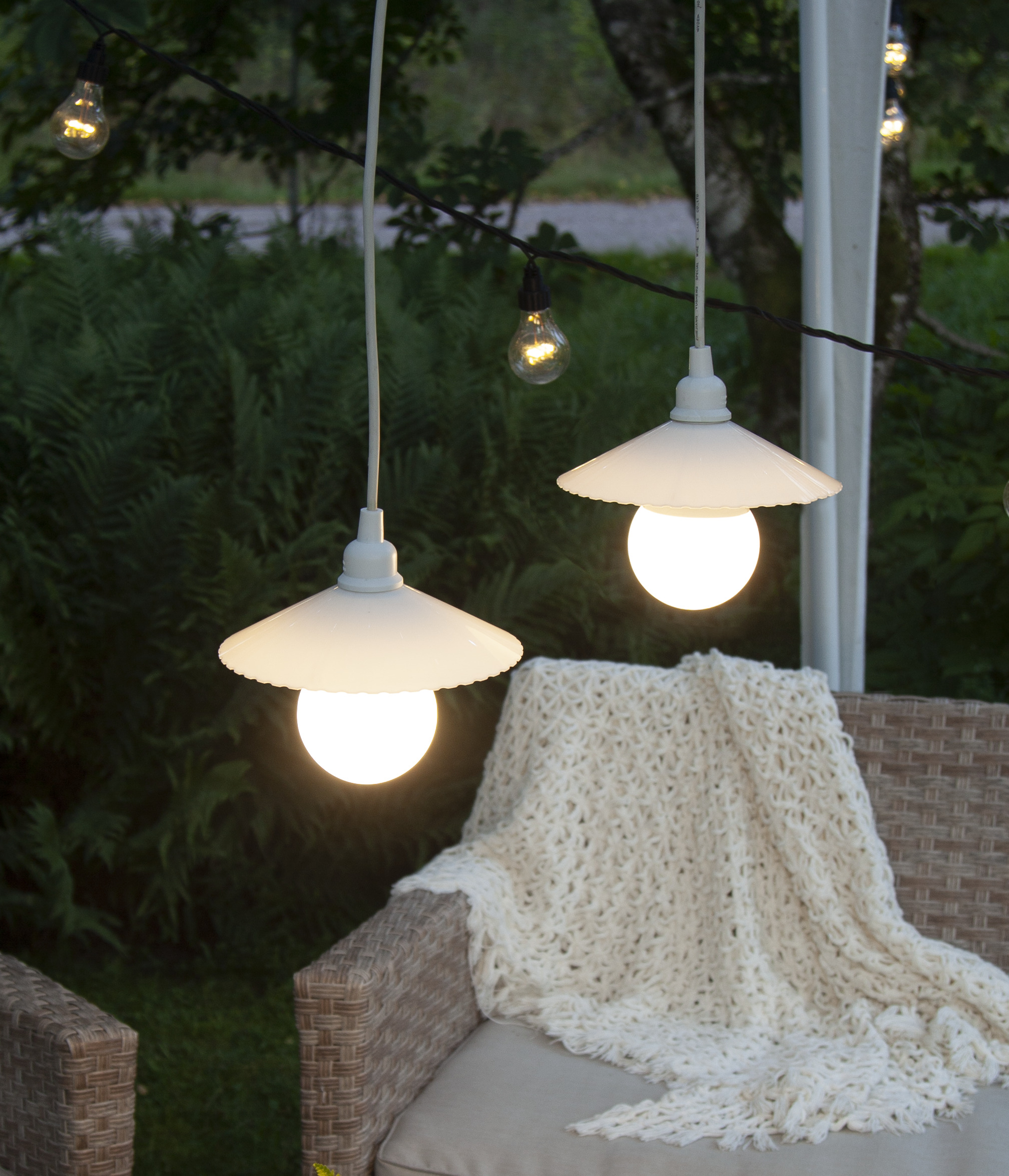 Shades for light string 5-pack Connecta - White - 10
