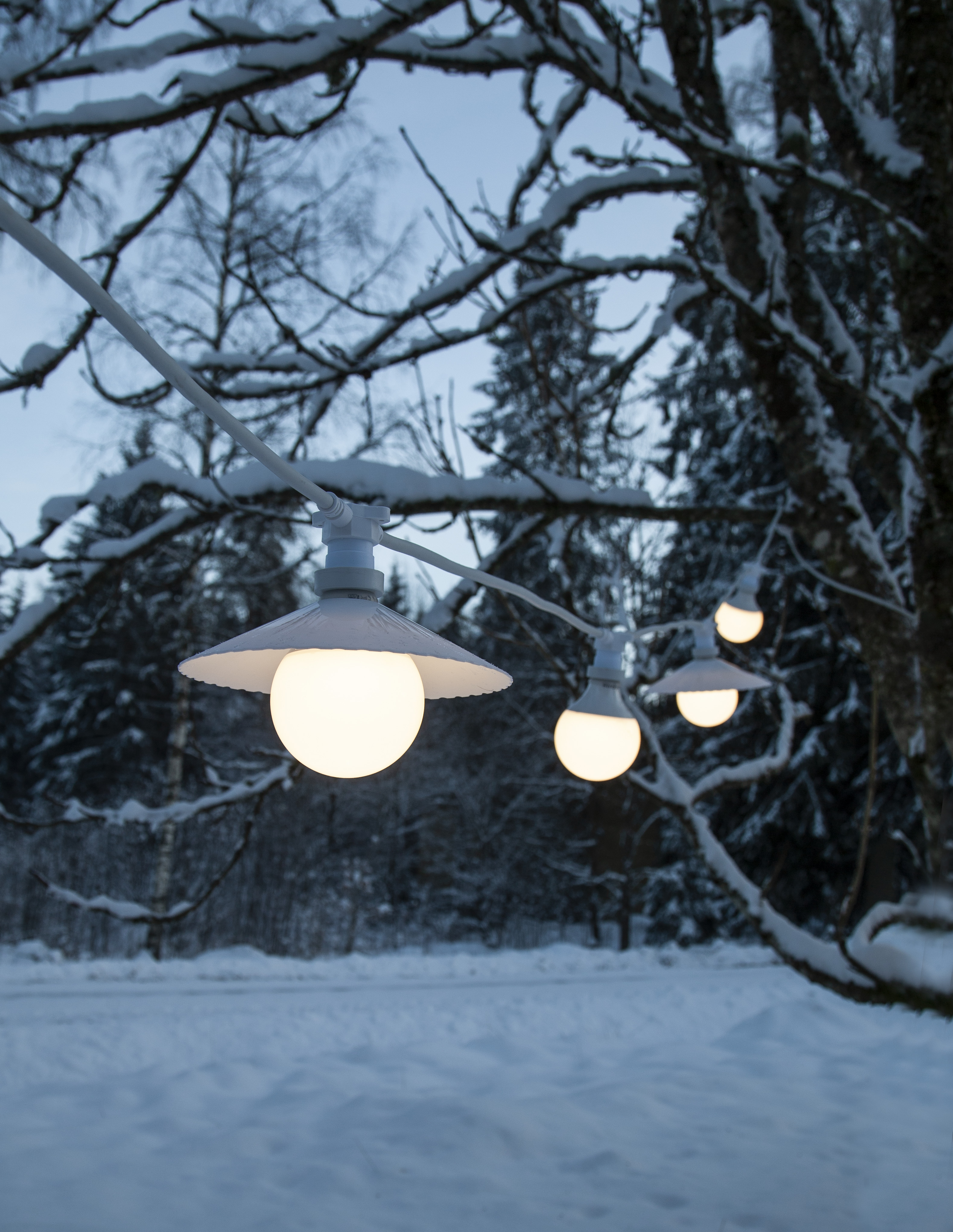 Shades for light string 5-pack Connecta - White - 7