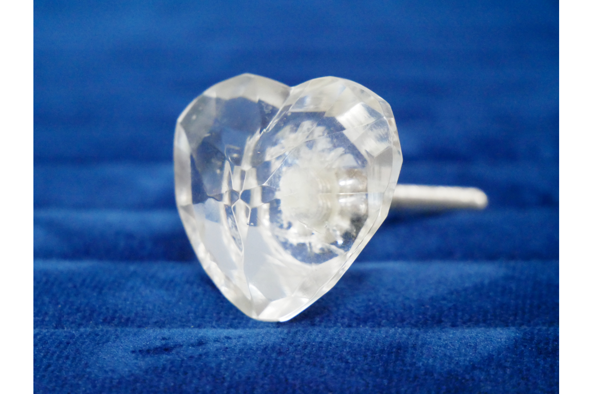 Door knob - Knob - Heart - Diamond 7x4 cm - 2