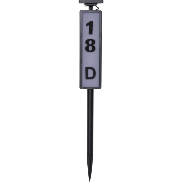 Solcells-pollare med siffror och bokstäver - 73 cm - 3
