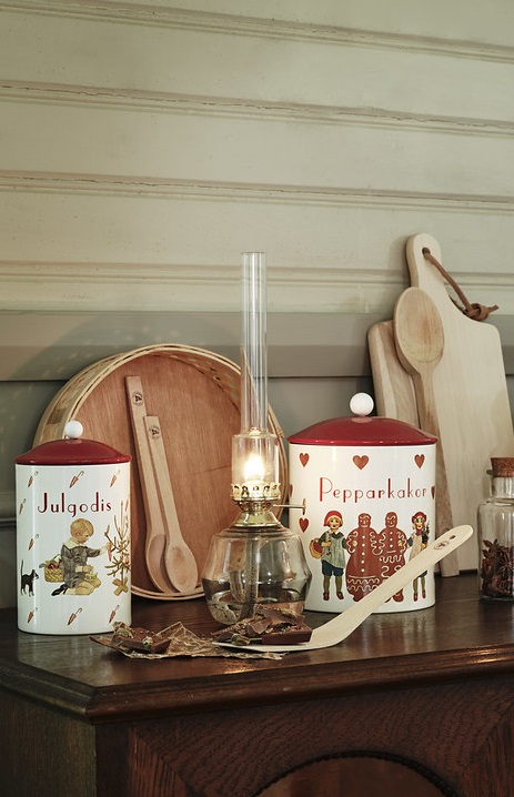 Tin with lid - Gingerbread - Nostalgia - Old-fashioned Christmas