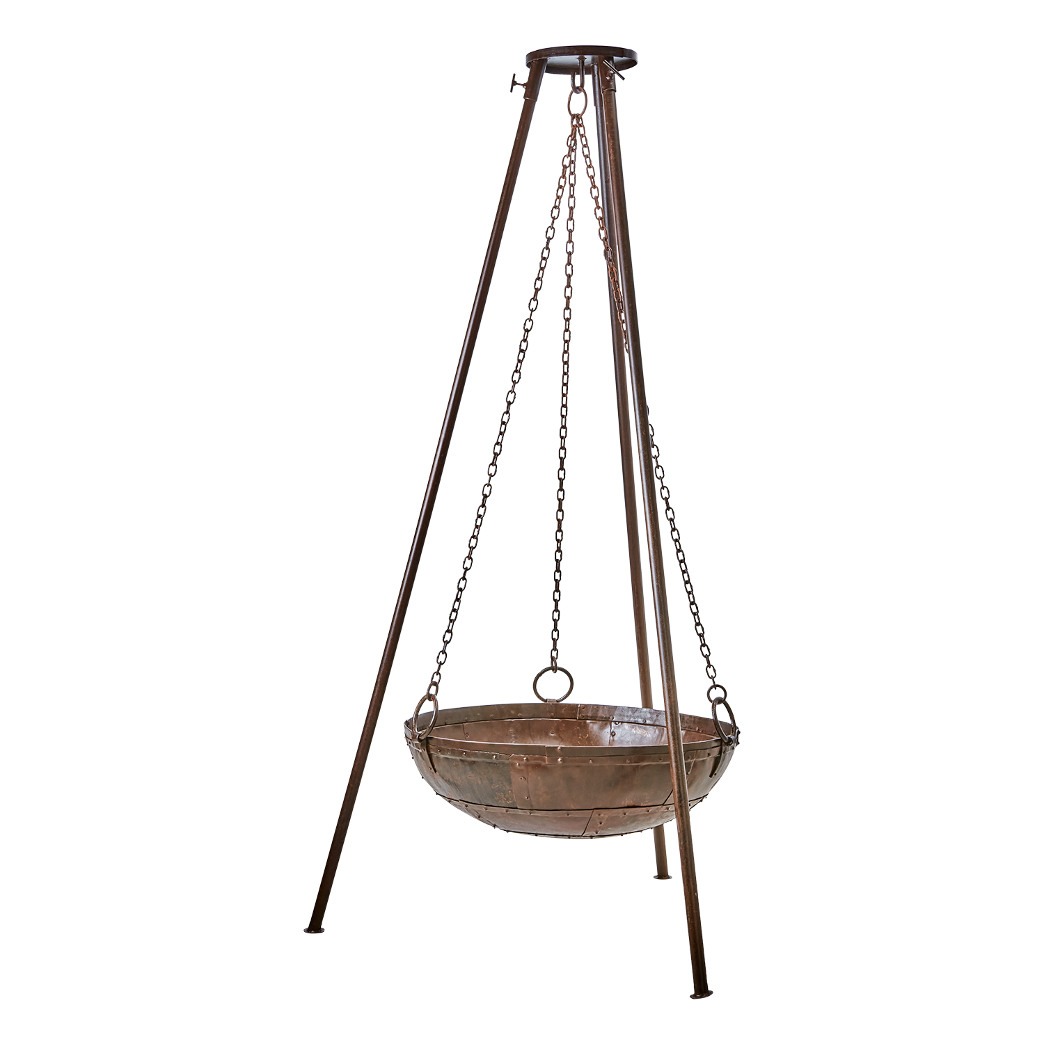 Fire pit - Fire basket - Fire bowl with stand - Ø80xH210 cm - 2