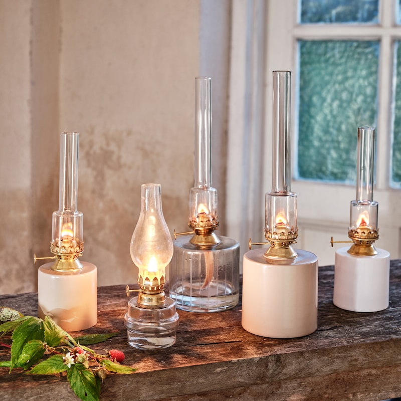 Fotogenlampa - Glas/Mässing - 19 cm
