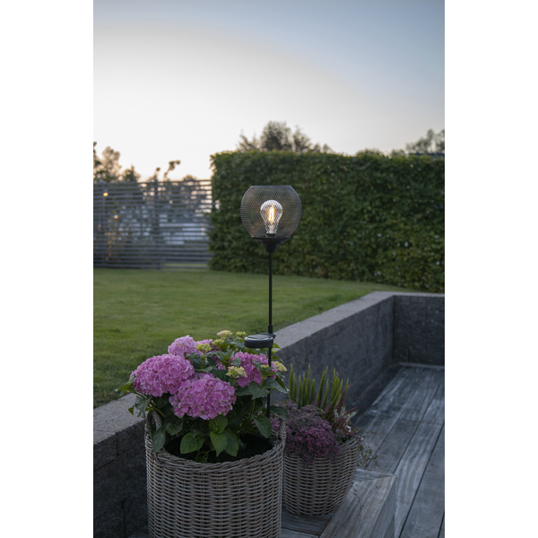 Solcellspinne - Lampa med stång - 76 cm - 3