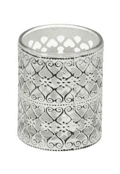Ljuslykta - Lykta - Cylinder - Antikvit - 7x5,5 cm - 2