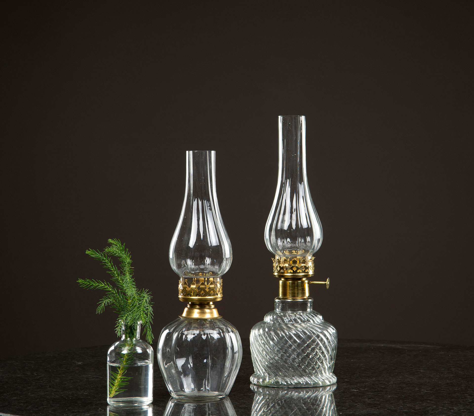 Lykta - Ljusstake - Ljuslykta - Glas - 34 cm - 4