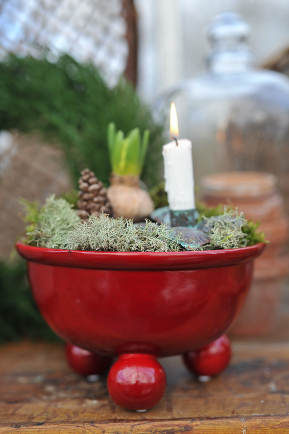 Pot with ball feet - Red - Large - 23x14 cm - 3