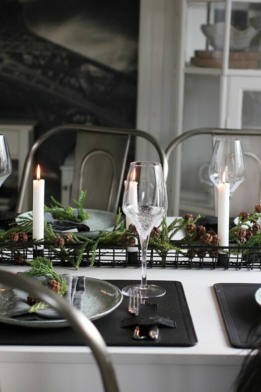 Hanging candle holder with basket - 80 cm - 7