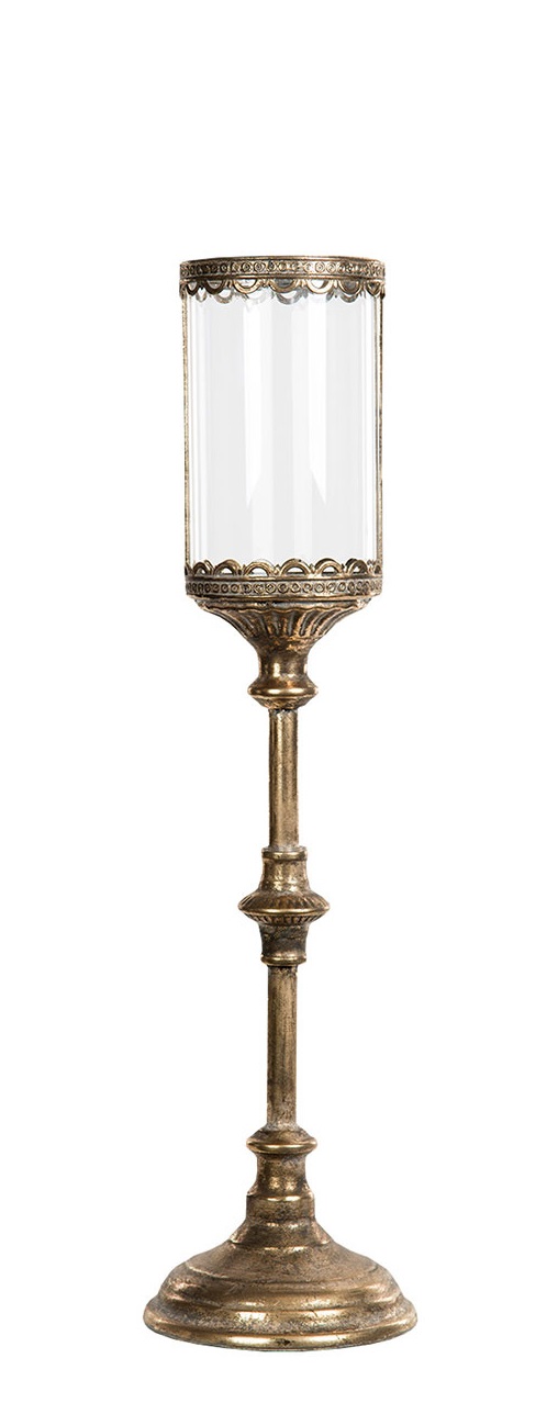LYKTA PÅ STATIV / FOT GOLD 67 CM - 2
