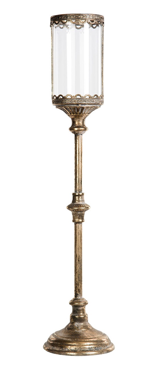 LANTERN ON STAND / BASE GOLD 81 CM - 2